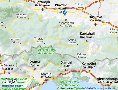 MICHELIN-Landkarte Smolyan - ViaMichelin