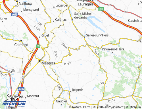 Mapa MICHELIN La Louvière-Lauragais - ViaMichelin