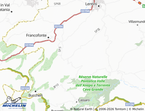 MICHELIN Pedagaggi map - ViaMichelin