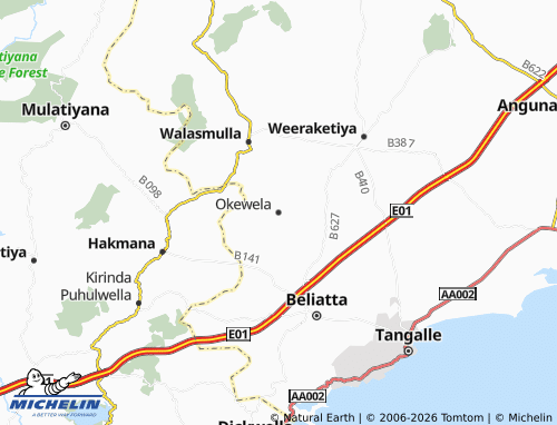 Mapa MICHELIN Okewela - ViaMichelin