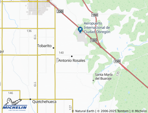 MICHELIN Zona Urbana, Antonio Rosales map - ViaMichelin