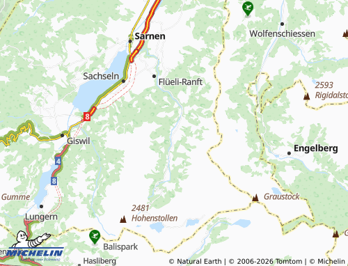Carte MICHELIN Melchtal - ViaMichelin