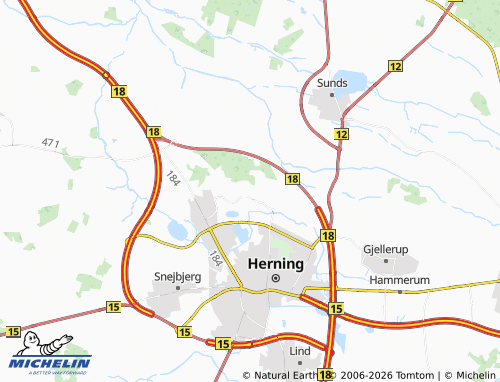 Mappa MICHELIN Gullerup - ViaMichelin