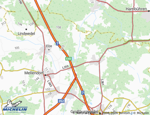 MICHELIN Meitzer Busch map - ViaMichelin