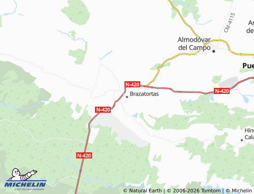 MICHELIN Brazatortas map - ViaMichelin