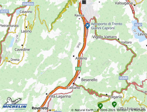 MICHELIN Aldeno map - ViaMichelin