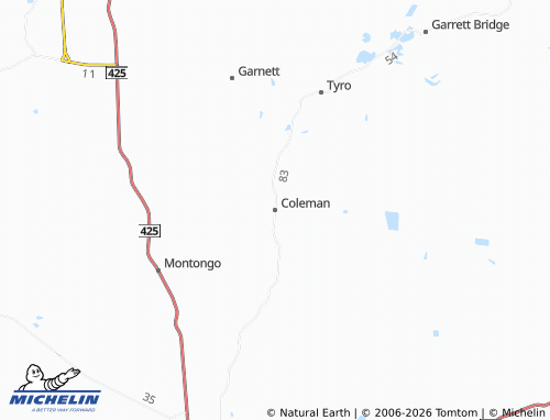 Mappa MICHELIN Coleman - ViaMichelin