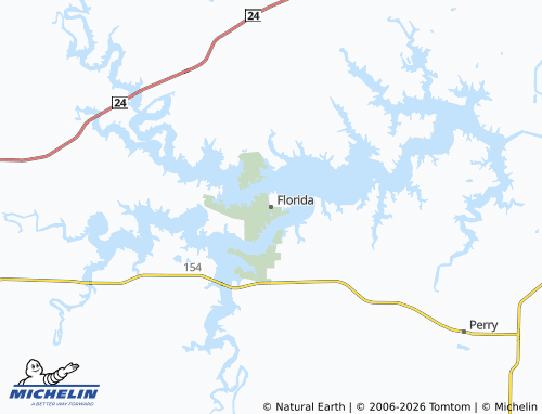 Kaart MICHELIN Florida - ViaMichelin