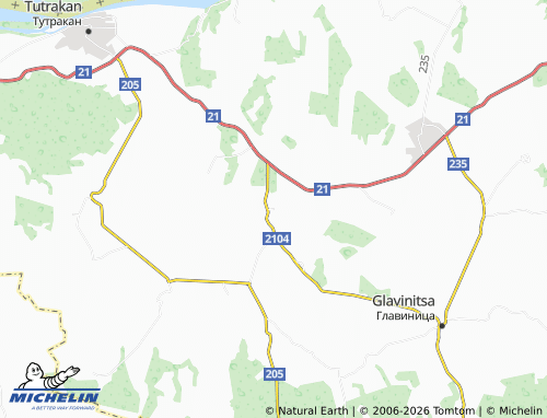 Kaart MICHELIN Tsarev dol - ViaMichelin