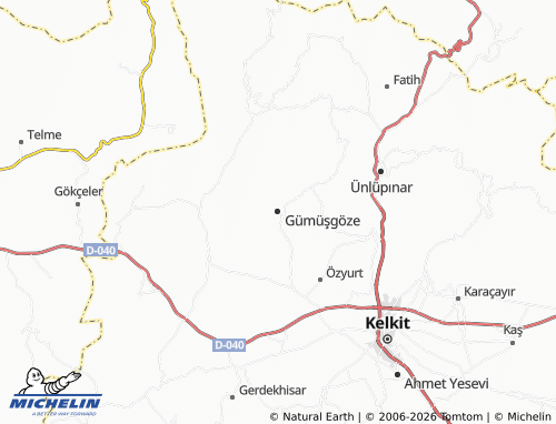 MICHELIN Gümüşgöze map - ViaMichelin