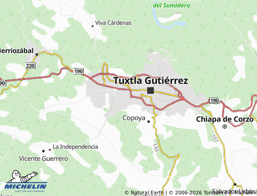 MICHELIN Jardines de Mactumactza map - ViaMichelin