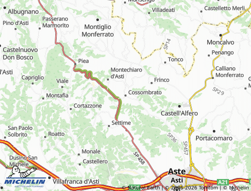 Mapa MICHELIN Cossombrato - ViaMichelin