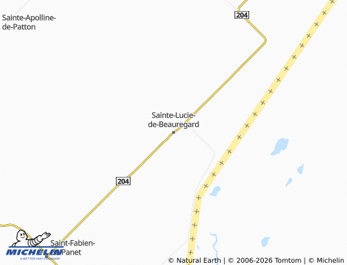 Kaart MICHELIN Sainte-Lucie-de-Beauregard - ViaMichelin