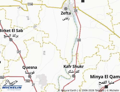 Carte MICHELIN Meet al-Rakha - ViaMichelin
