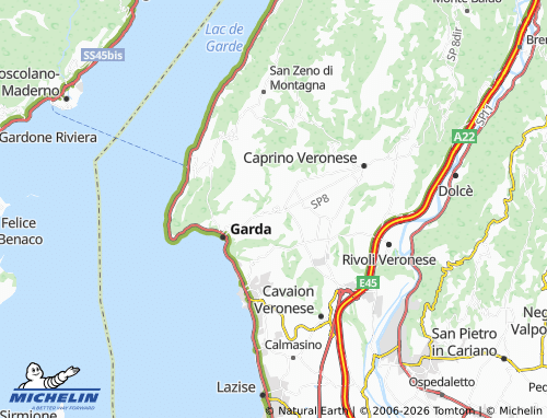 Mappa MICHELIN Costermano sul Garda - ViaMichelin