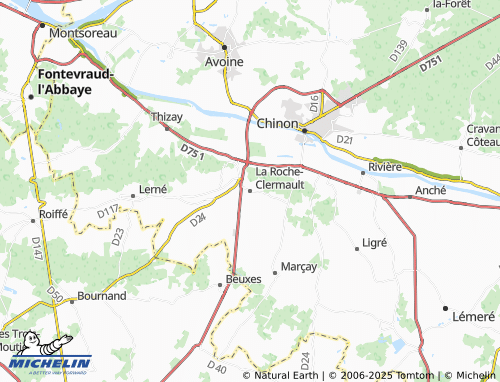 MICHELIN La Roche-Clermault map - ViaMichelin