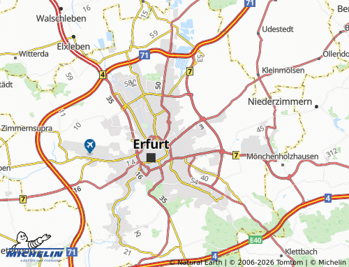 MICHELIN Johannesvorstadt map - ViaMichelin