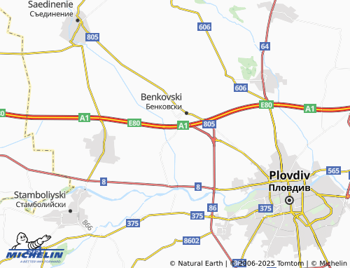 MICHELIN Radinovo map - ViaMichelin