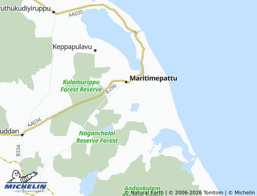 Mapa MICHELIN Mathavalasingankulam - ViaMichelin