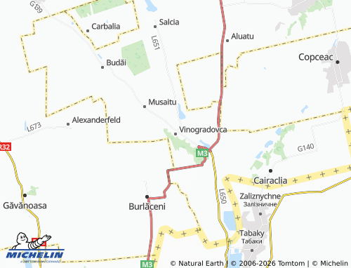 MICHELIN Vinogradovca map - ViaMichelin