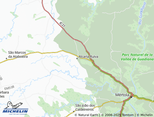 MICHELIN Alcaria Ruiva map - ViaMichelin