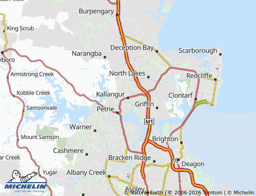 MICHELIN Kallangur map - ViaMichelin