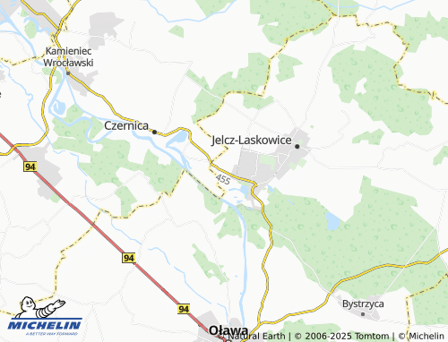 MICHELIN Łęg map - ViaMichelin