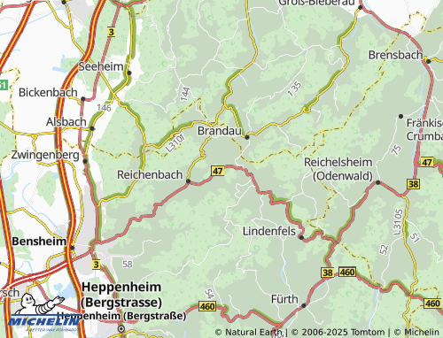 MICHELIN-Landkarte Lautern - ViaMichelin