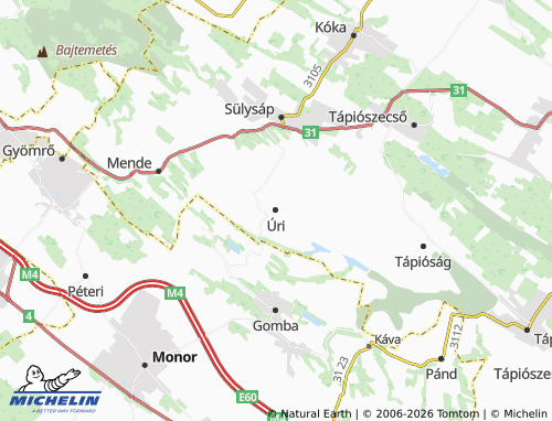 Mapa MICHELIN Úri - ViaMichelin