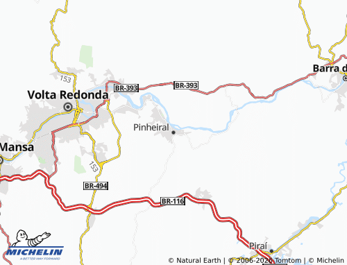 Mapa MICHELIN Pinheiral - ViaMichelin