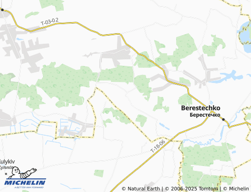 MICHELIN Dykovyny map - ViaMichelin