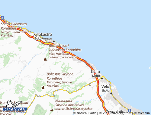 MICHELIN Melissi map - ViaMichelin