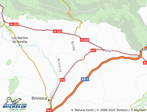 MICHELIN Berzosa de Bureba map - ViaMichelin