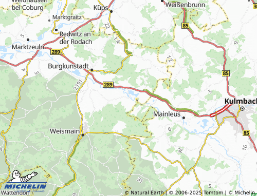 MICHELIN Maineck map - ViaMichelin