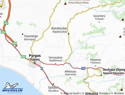 Mappa MICHELIN Lanthi - ViaMichelin