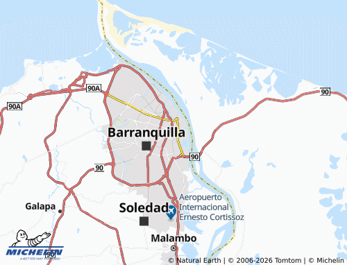 MICHELIN Boliche map - ViaMichelin