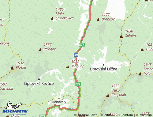 MICHELIN Liptovská Osada map - ViaMichelin