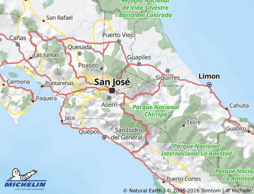 Mapa MICHELIN Cartago - ViaMichelin