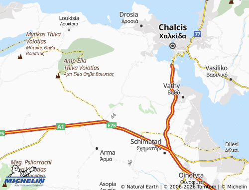 MICHELIN Ritsona map - ViaMichelin