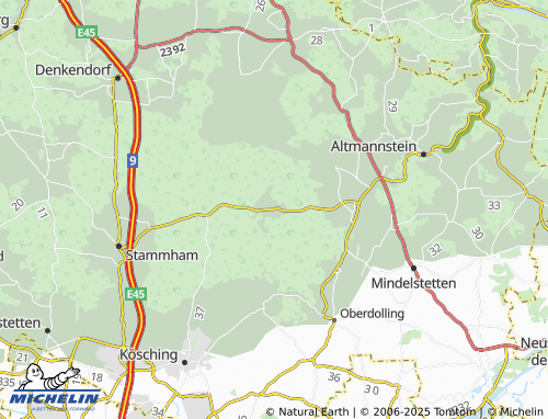 MICHELIN Bettbrunn map - ViaMichelin