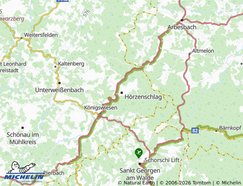 MICHELIN Hörzenschlag map - ViaMichelin