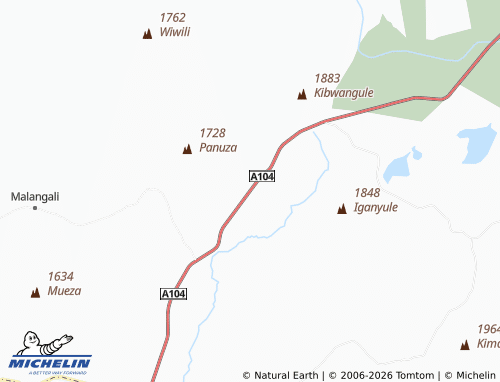 Mappa MICHELIN Itandula - ViaMichelin