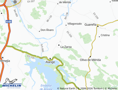 MICHELIN La Zarza map - ViaMichelin