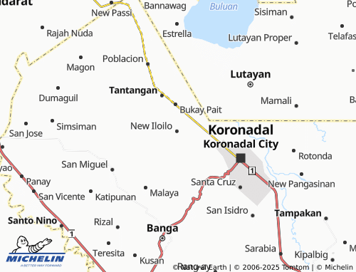 MICHELIN-Landkarte Tinongcop - ViaMichelin