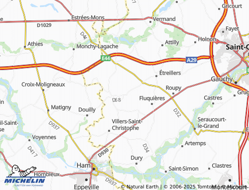 Carte MICHELIN Germaine - ViaMichelin