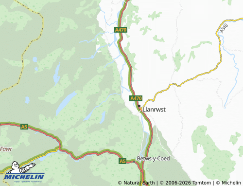 Mappa MICHELIN Trefriw - ViaMichelin