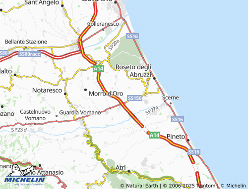 MICHELIN Casal Thaulero map - ViaMichelin