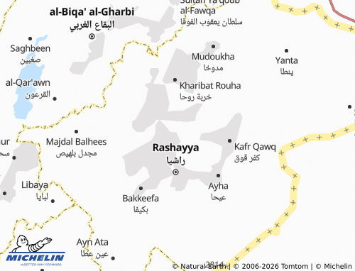 Mapa MICHELIN Dahr al-'Ahmar - ViaMichelin