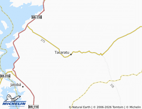 Mappa MICHELIN Tacaratu - ViaMichelin