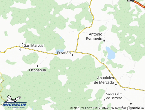 Kaart MICHELIN Etzatlán - ViaMichelin